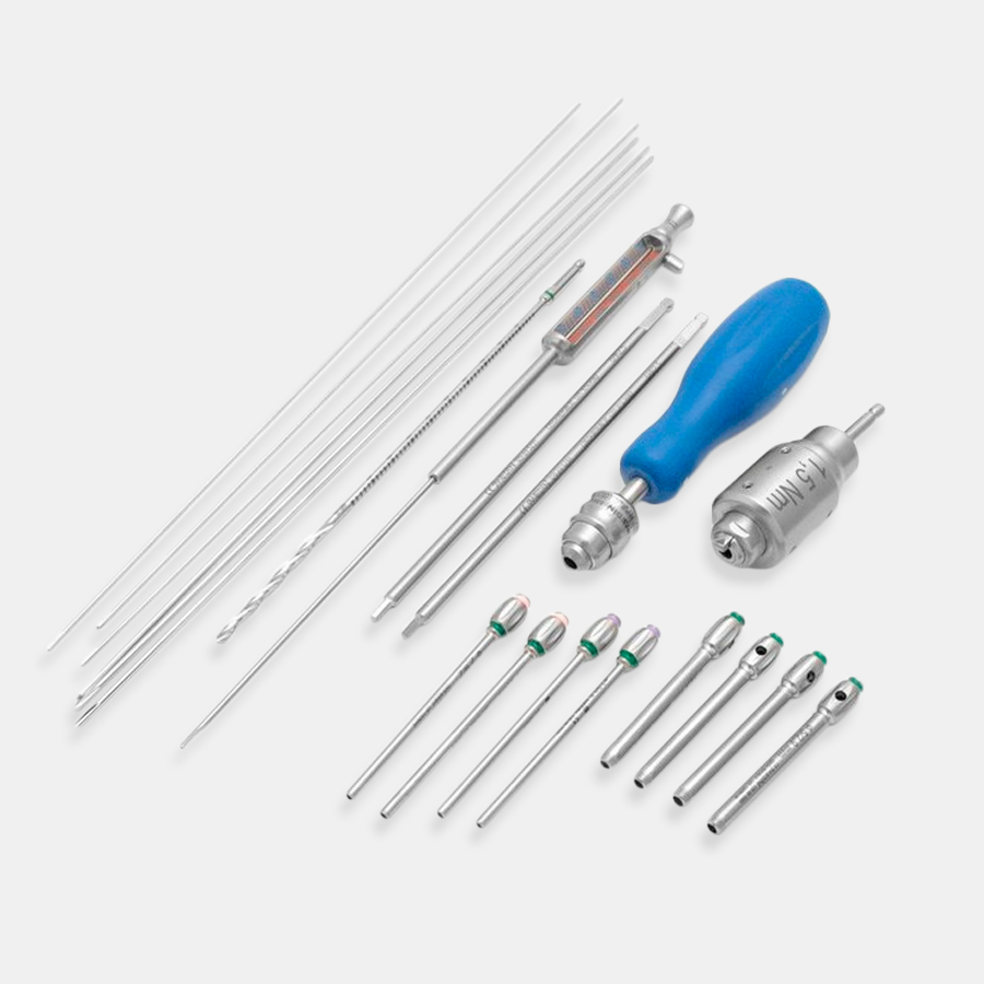 Набор инструментов для установки пластин для фиксации костного лоскута